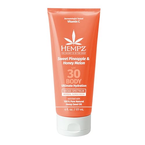 Hempz Sweet Pineapple & Honey Melon Herbal Body Sunscreen - SPF 30 - 6oz - Bellso